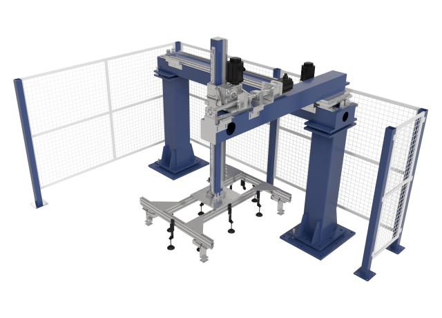 AUTOMATIC MODULE HANDLER FOR CURING LINE